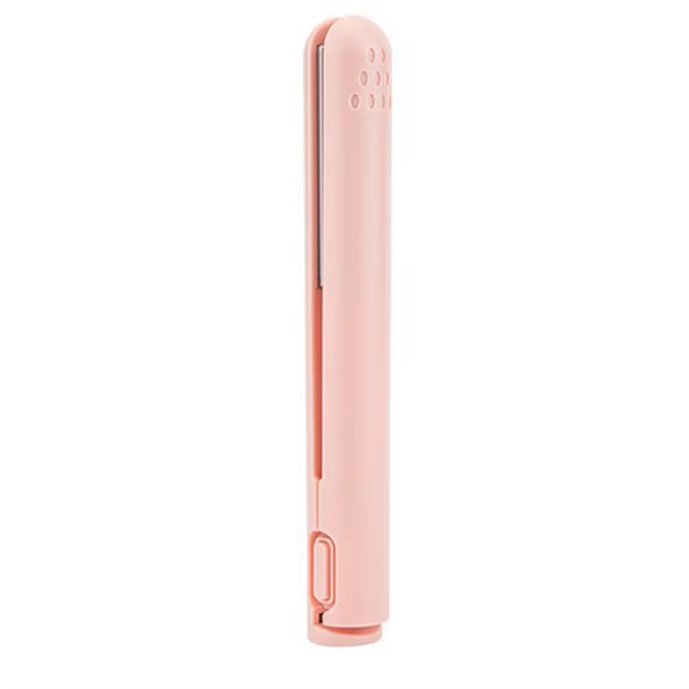 USB Mini Hair Straightener Brush Cordless,Portable Bangs Iron Straight Curling Dual-Use Short Hair for Dormitory Student Travel