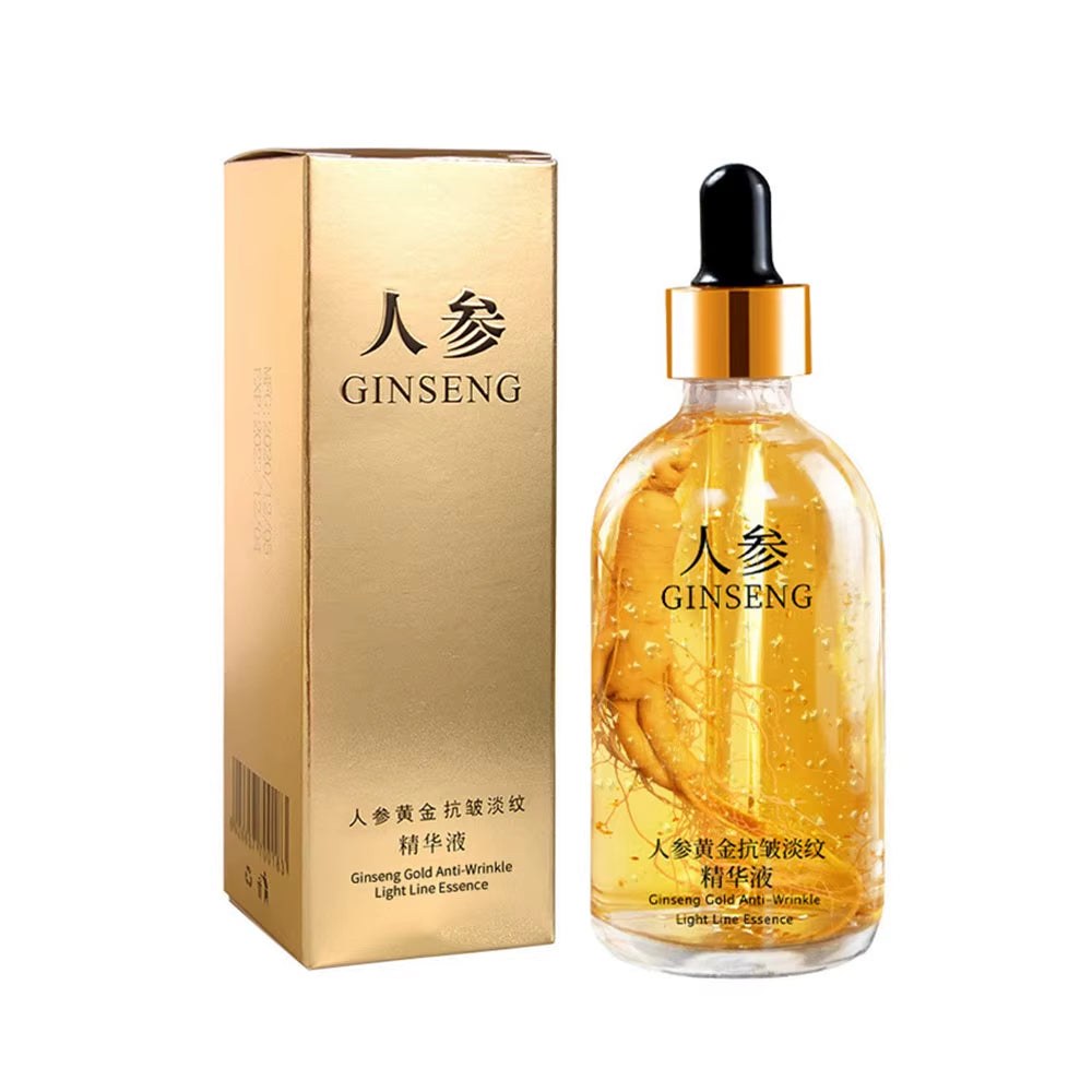 Ginseng Essence Polypeptide Essential Oil Gold Polypeptide Smoothes Wrinkles Essence Tighten Loose Skinreduce Fine Lines